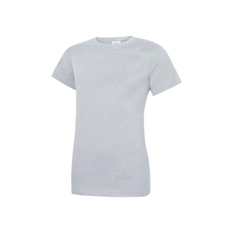 Ladies Classic Crew Neck T-Shirt Heather Grey