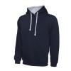 Contrast Hooded Sweatshirt  Navy/Heather Grey