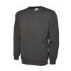 Ladies Deluxe Crew Neck Sweatshirt Charcoal