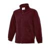 Childrens Full Zip Micro Fleece Jacket  Maroon