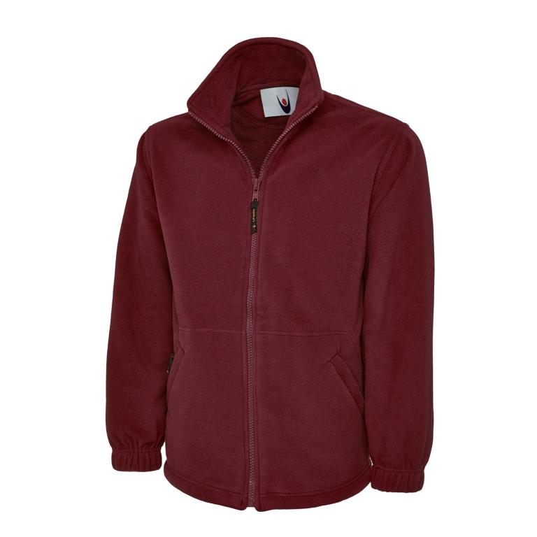 Classic Full Zip Micro Fleece Jacket Maroon