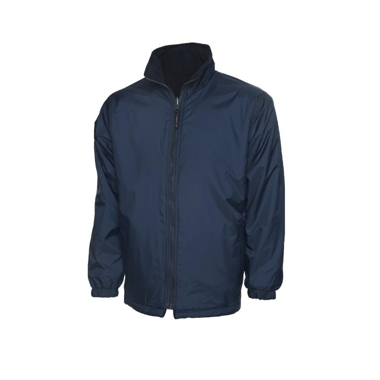 Childrens Reversible Fleece Jacket  Navy