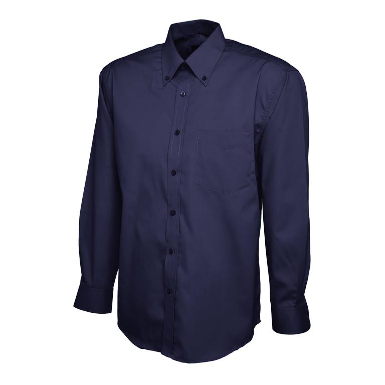 Mens Pinpoint Oxford Full Sleeve Shirt Navy