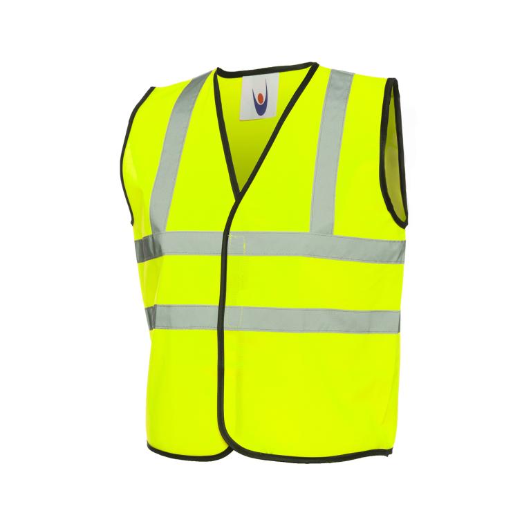 Childrens Hi-Viz Waist Coat  Yellow