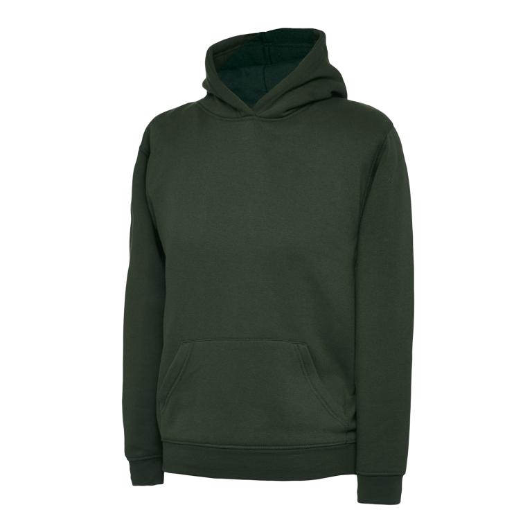 The UX Children’s Hooded Sweatshirt Bottle Green