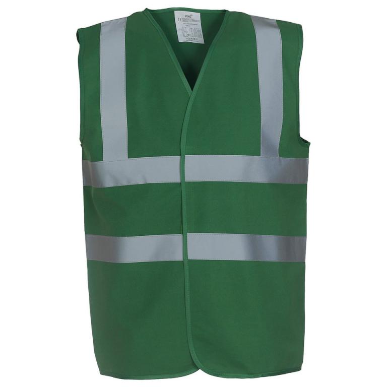 Hi-vis 2-band-and-braces waistcoat (HVW100) Paramedic Green