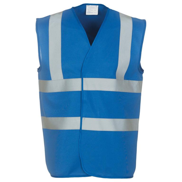 Hi-vis 2-band-and-braces waistcoat (HVW100) Royal Blue