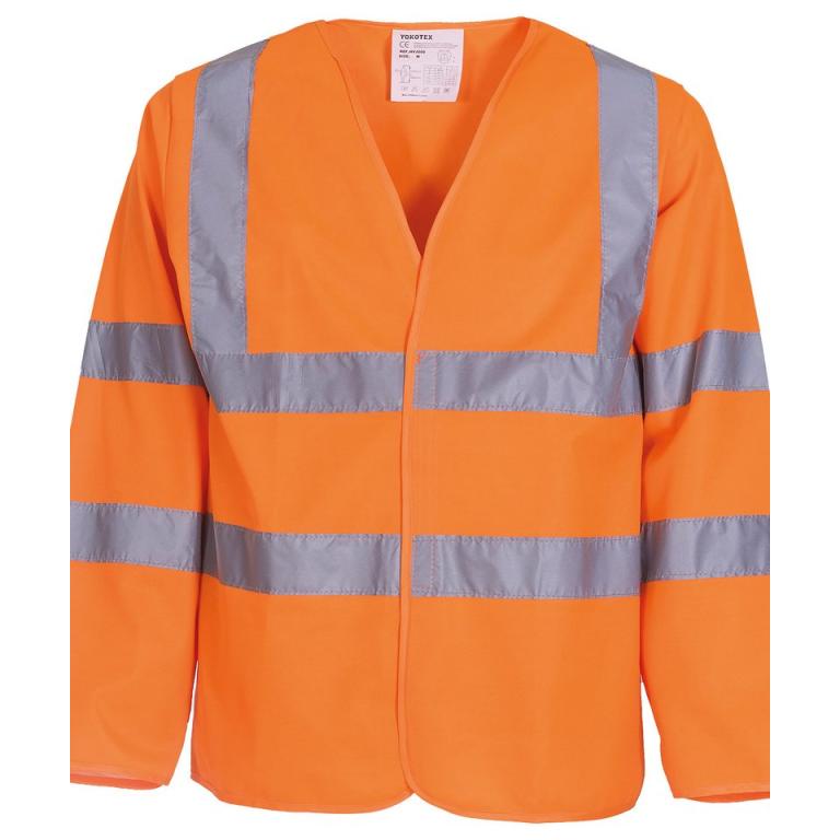 Hi-vis long sleeve waistcoat (HVJ200) Orange