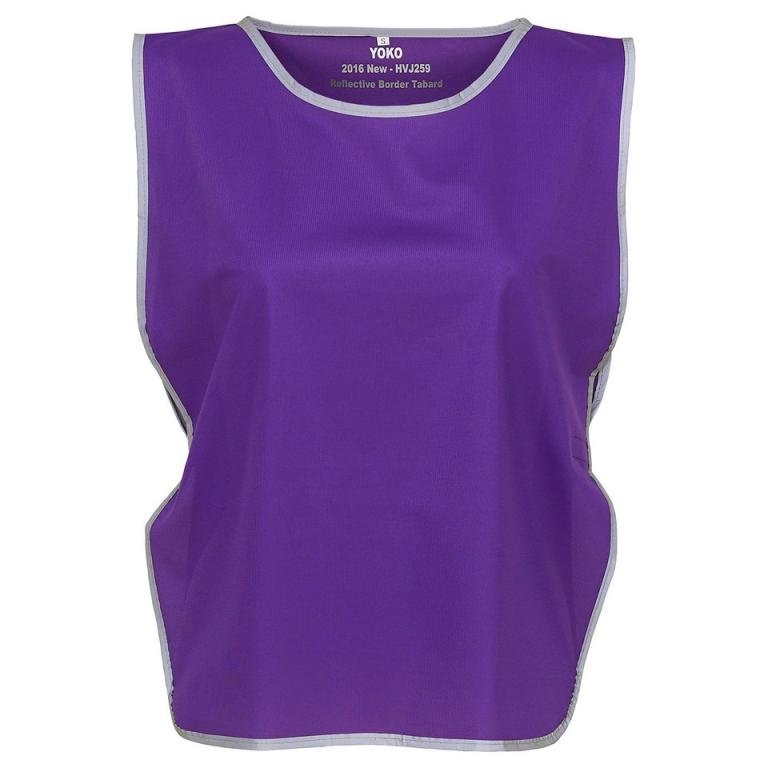 Hi-vis reflective border tabard (HVJ259) Purple