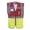 Hi-vis top cool open-mesh executive waistcoat (HVW820) Red/Yellow