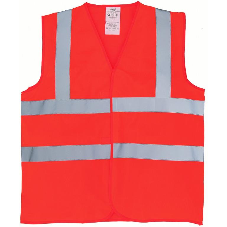 Flame-retardant hi-vis sleeveless waistcoat (HVW100FR) Orange