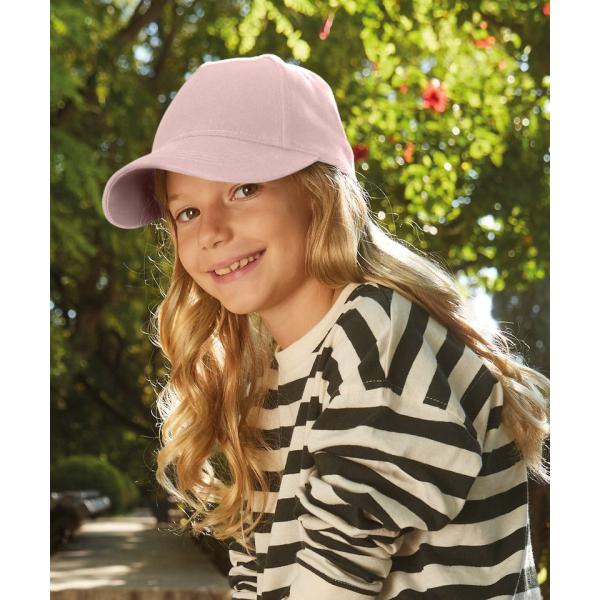 Junior organic cotton 5-panel cap