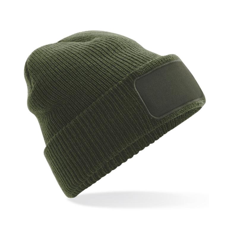 Thinsulate™ patch beanie Olive Green