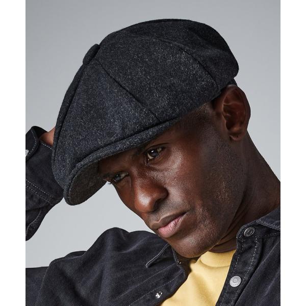 Melton wool baker boy cap