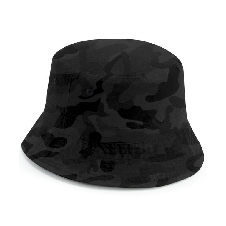 Recycled polyester bucket hat Midnight Camo