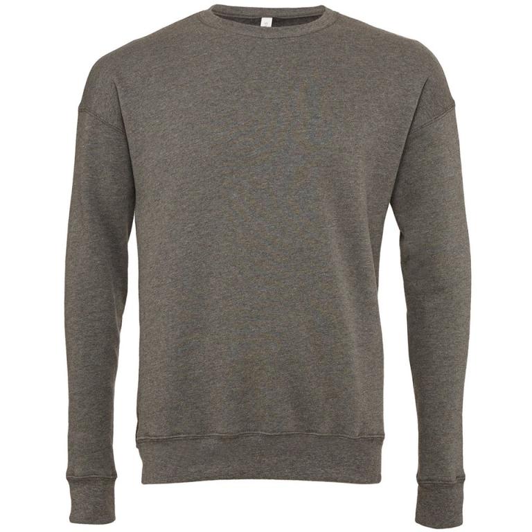 Unisex drop shoulder fleece Deep Heather