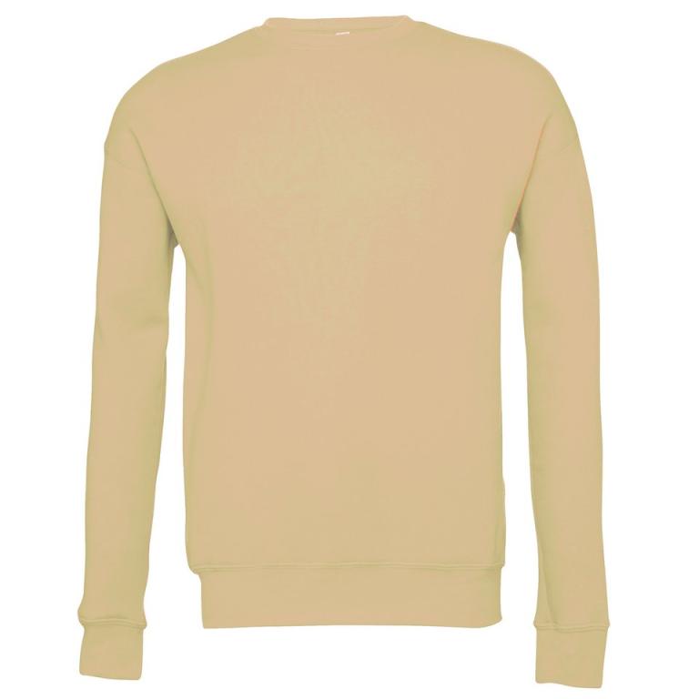 Unisex drop shoulder fleece Heather Sand Dune