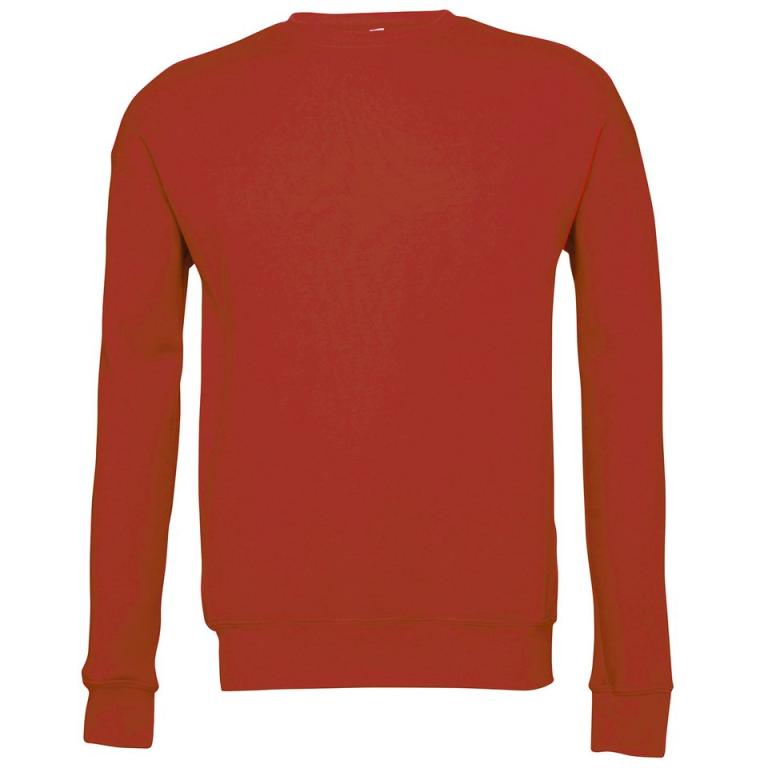 Unisex drop shoulder fleece Red