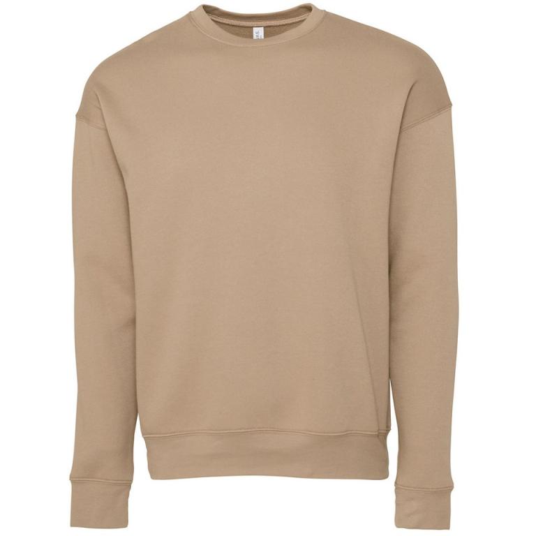 Unisex drop shoulder fleece Tan