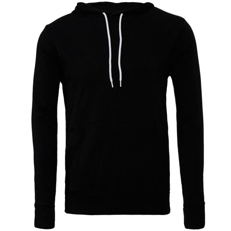 Unisex polycotton fleece pullover hoodie Black