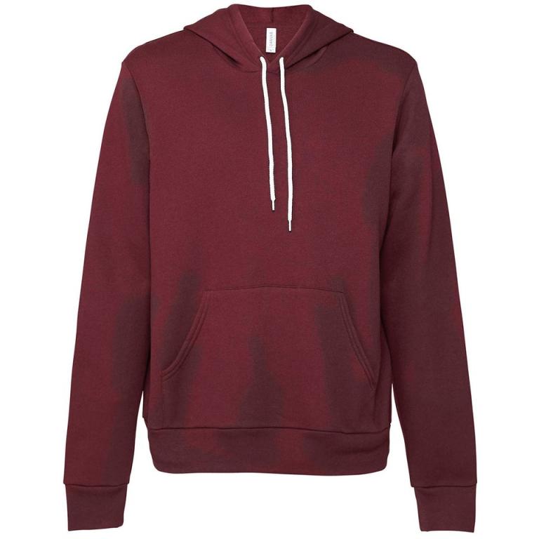 Unisex polycotton fleece pullover hoodie Maroon