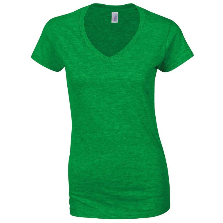 Softstyle™ women's v-neck t-shirt Irish Green