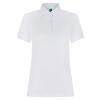 Women’s recycled polyester polo shirt White