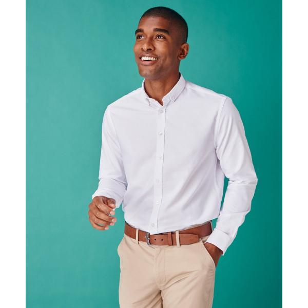 Modern long sleeve Oxford shirt