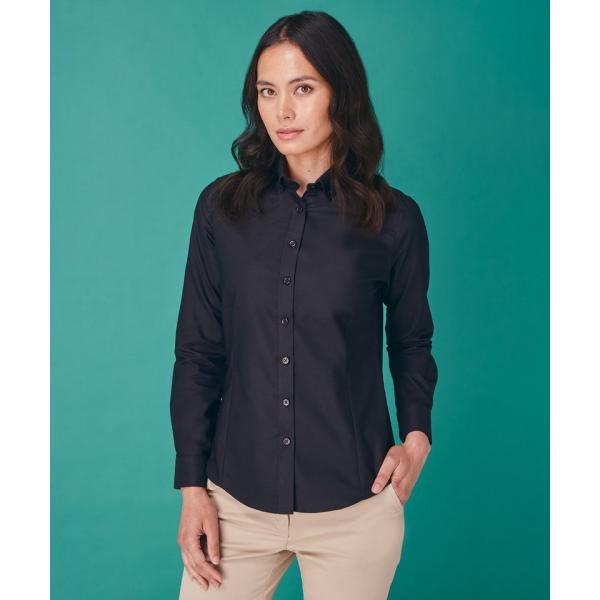 Women's modern long sleeve Oxford shirt