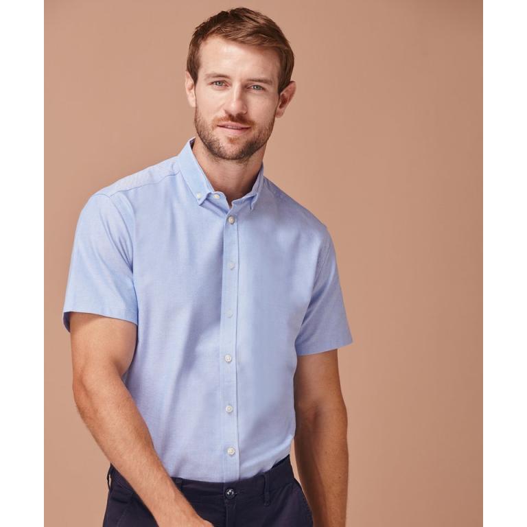 Modern short sleeve Oxford shirt