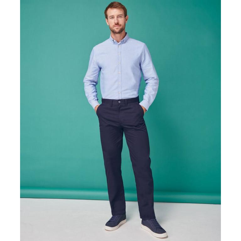 65/35 flat fronted chino trousers