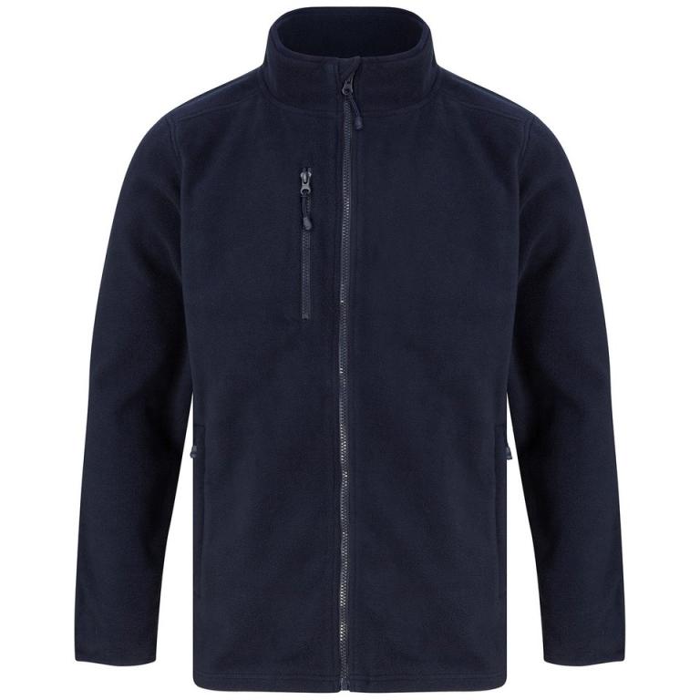 Recycled polyester microfleece jacket Navy