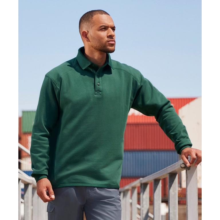 Heavy-duty collar sweatshirt