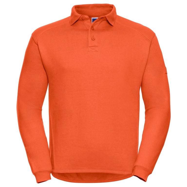 Heavy-duty collar sweatshirt Orange