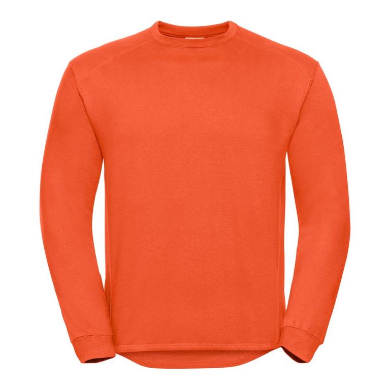 Heavy-duty crew neck sweatshirt Orange