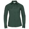 Women's long sleeve polycotton easycare poplin shirt Bottle Green