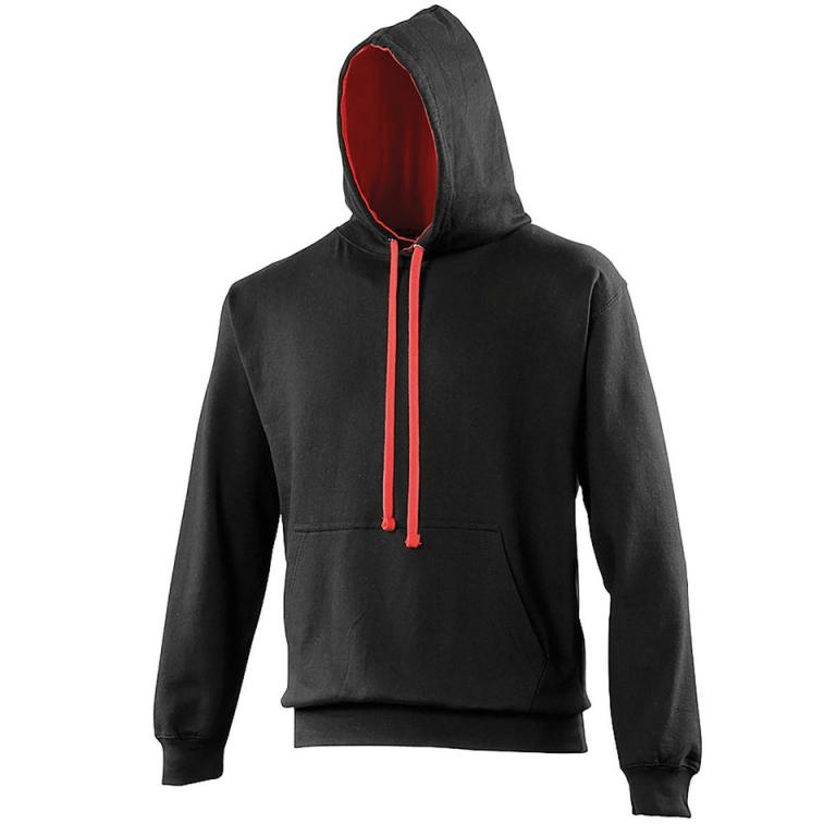 Varsity hoodie Jet Black/Fire Red