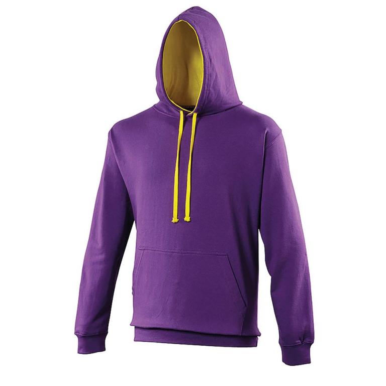 Varsity hoodie Purple/Sun Yellow