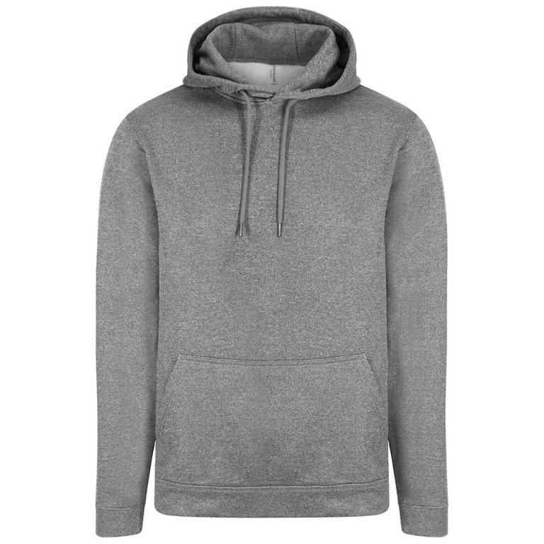 Sports polyester hoodie Grey Melange