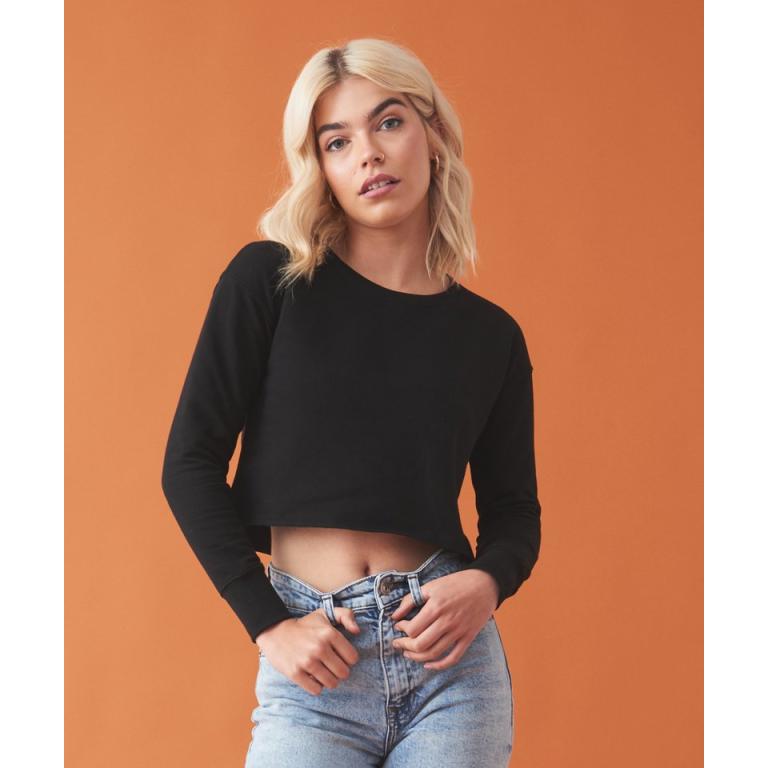 Women's cropped sweat