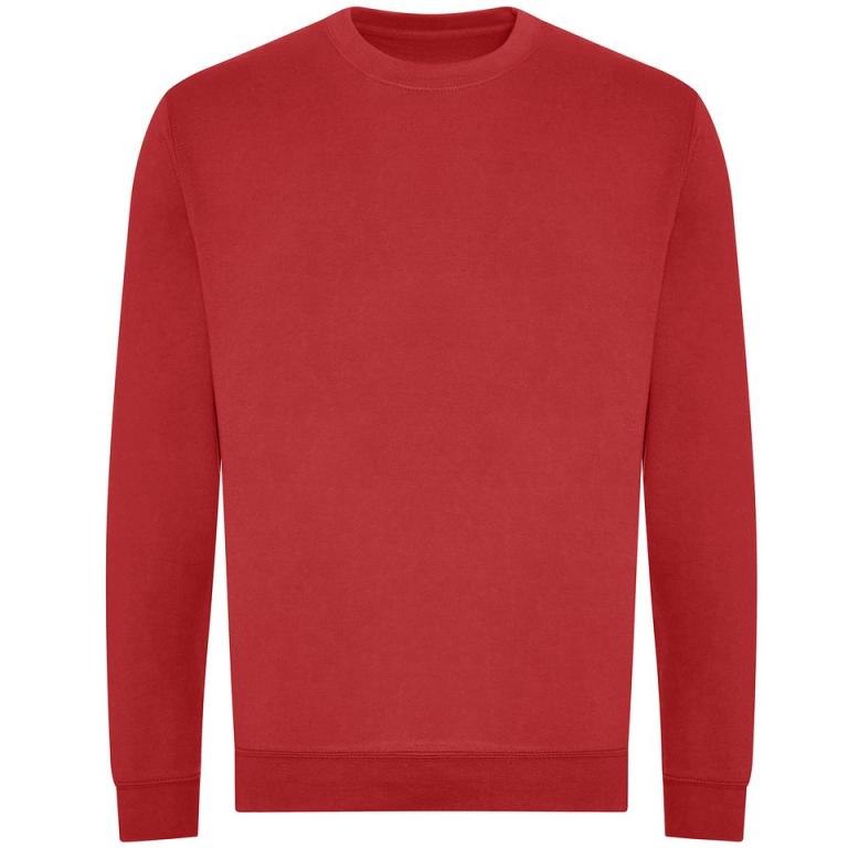 Organic sweatshirt Fire Red