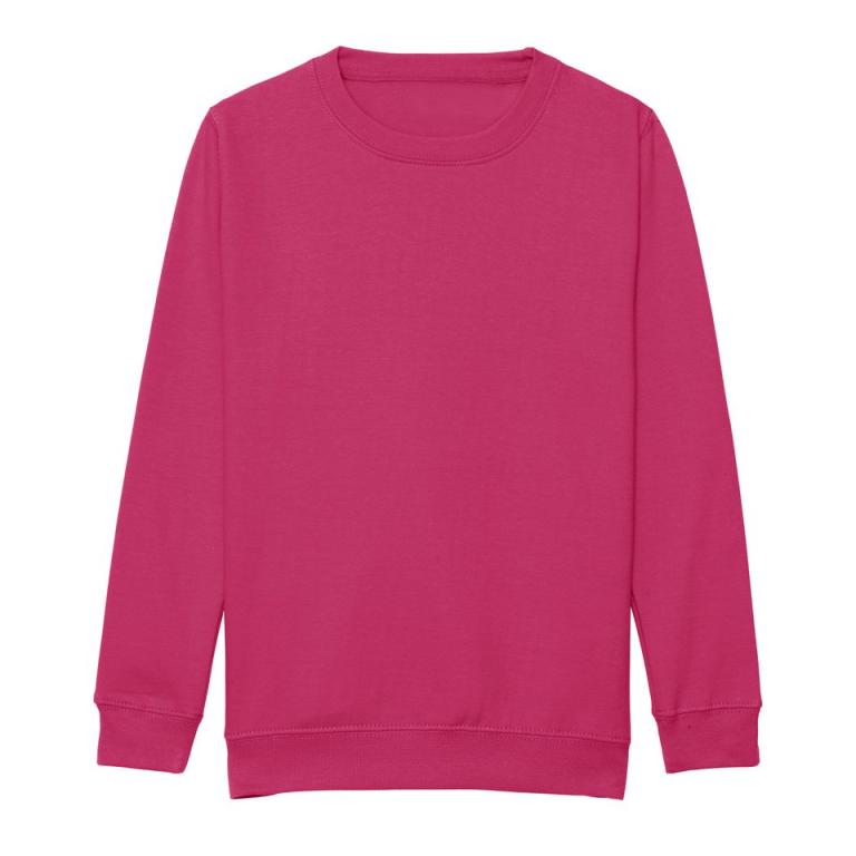 Kids AWDis sweatshirt Hot Pink