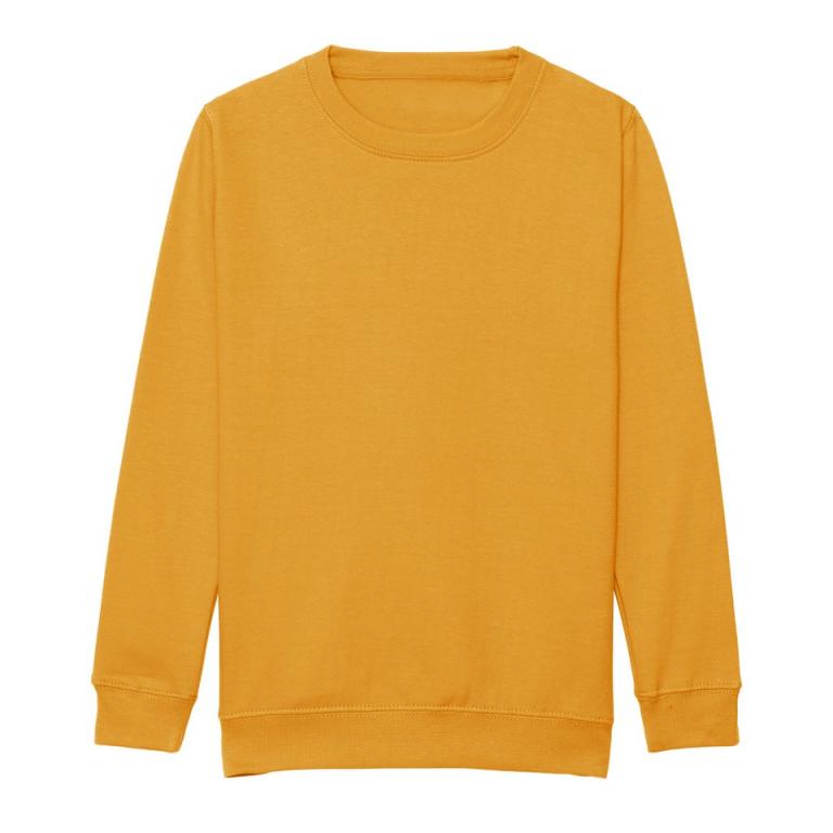 Kids AWDis sweatshirt Mustard