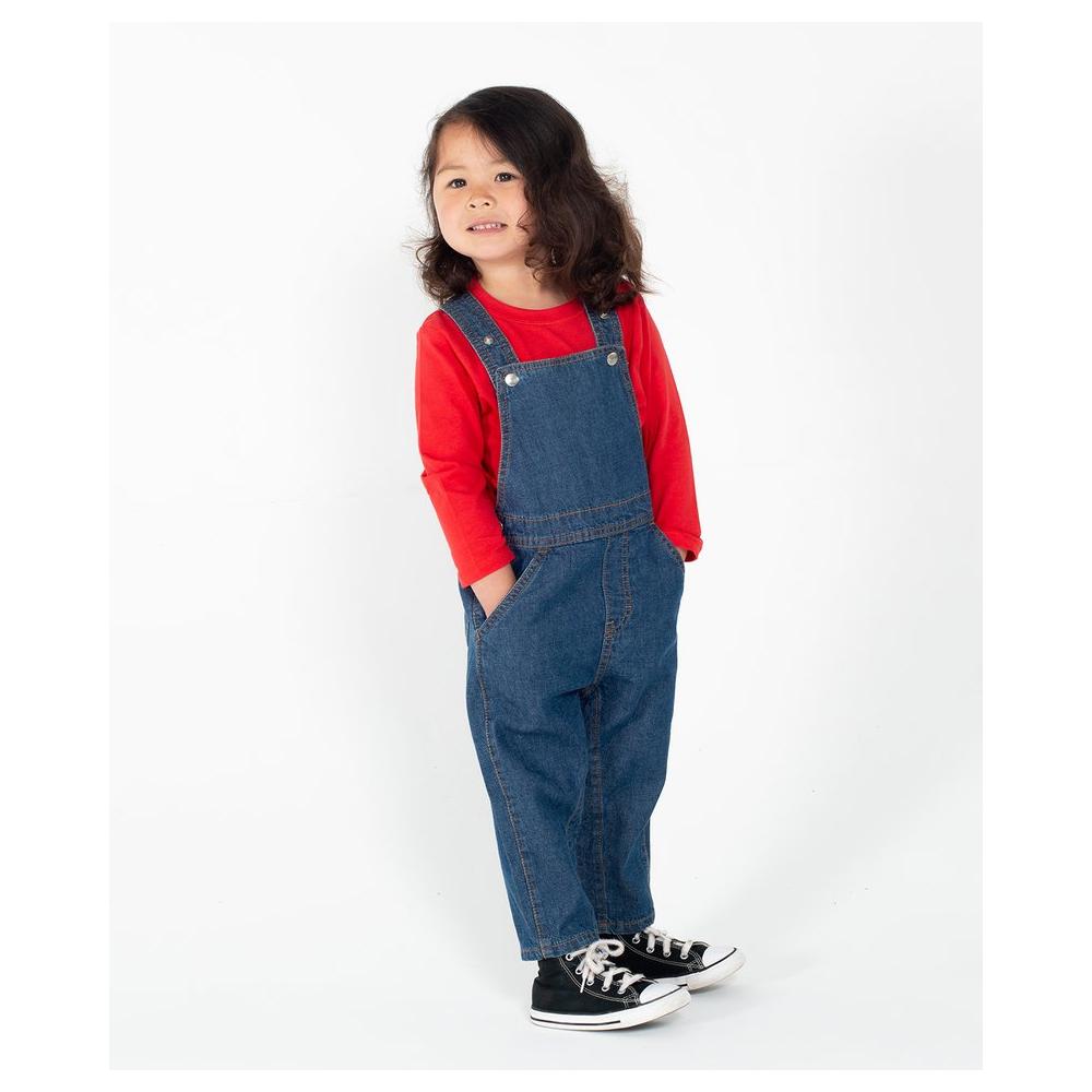 M&S Soft Denim Embroidered Dungarees Girls 11-12 Years BNWT