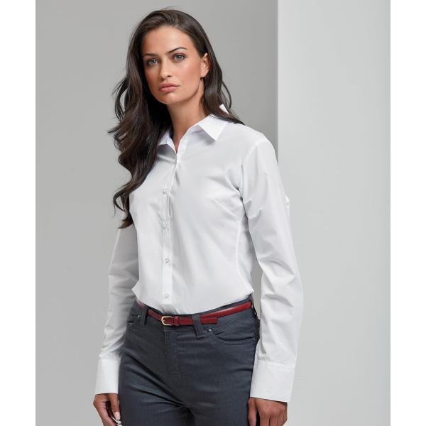 Women's supreme poplin long sleeve shirt