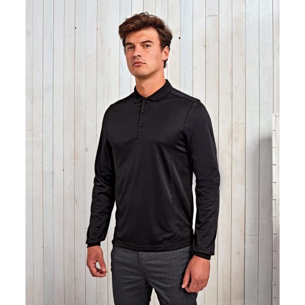 Long sleeve Coolchecker® piqué polo