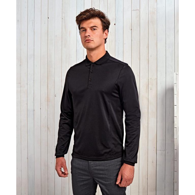 Long sleeve Coolchecker® piqué polo