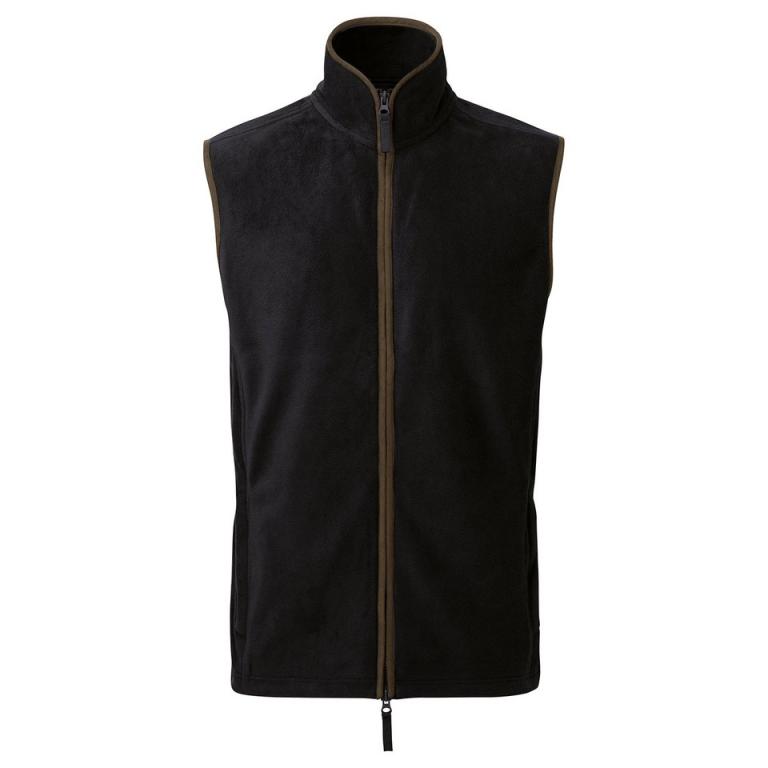 Artisan fleece gilet Black/Brown