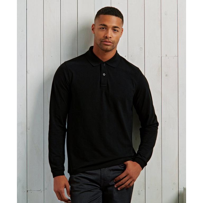 ‘Essential’ unisex long sleeve workwear polo shirt