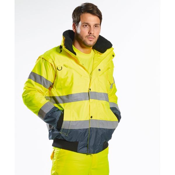 Hi-vis contrast bomber jacket (C465)